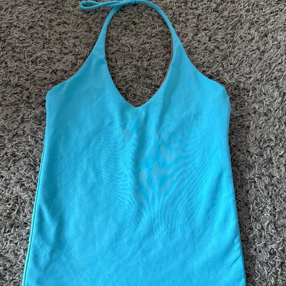 Women's Blue Crop-top